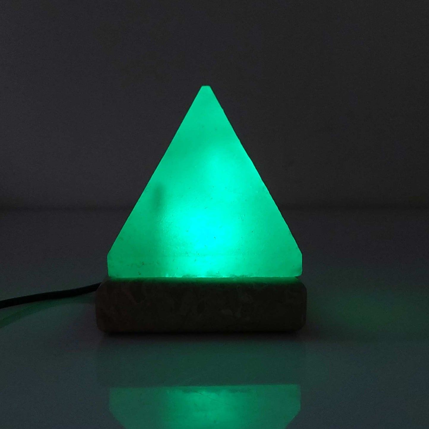 USB Colour Changing Salt Himalayan Lamp - Pyramid Shape Pink Rock LED Light - Home & Garden > Lighting > Table Lamps