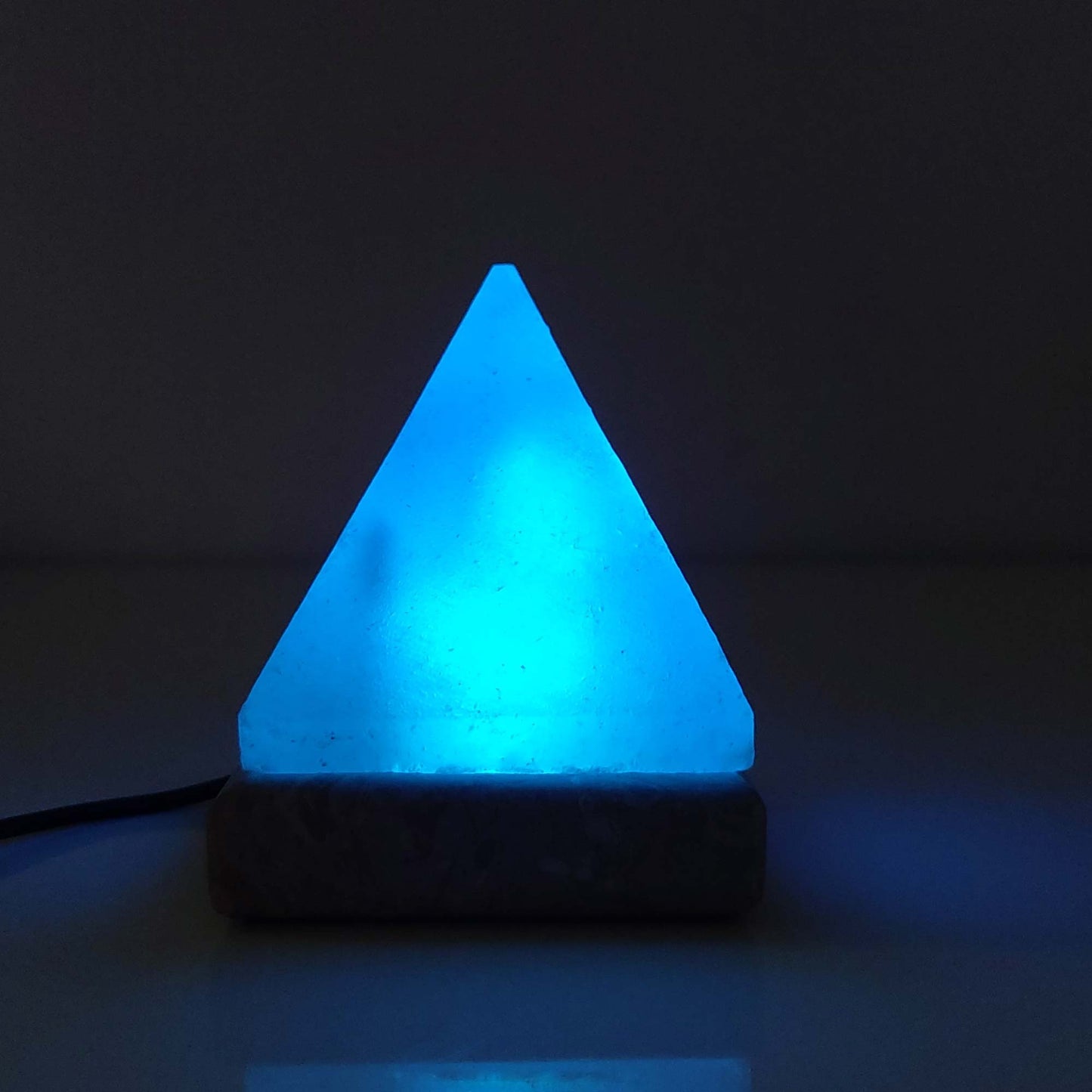 USB Colour Changing Salt Himalayan Lamp - Pyramid Shape Pink Rock LED Light - Home & Garden > Lighting > Table Lamps