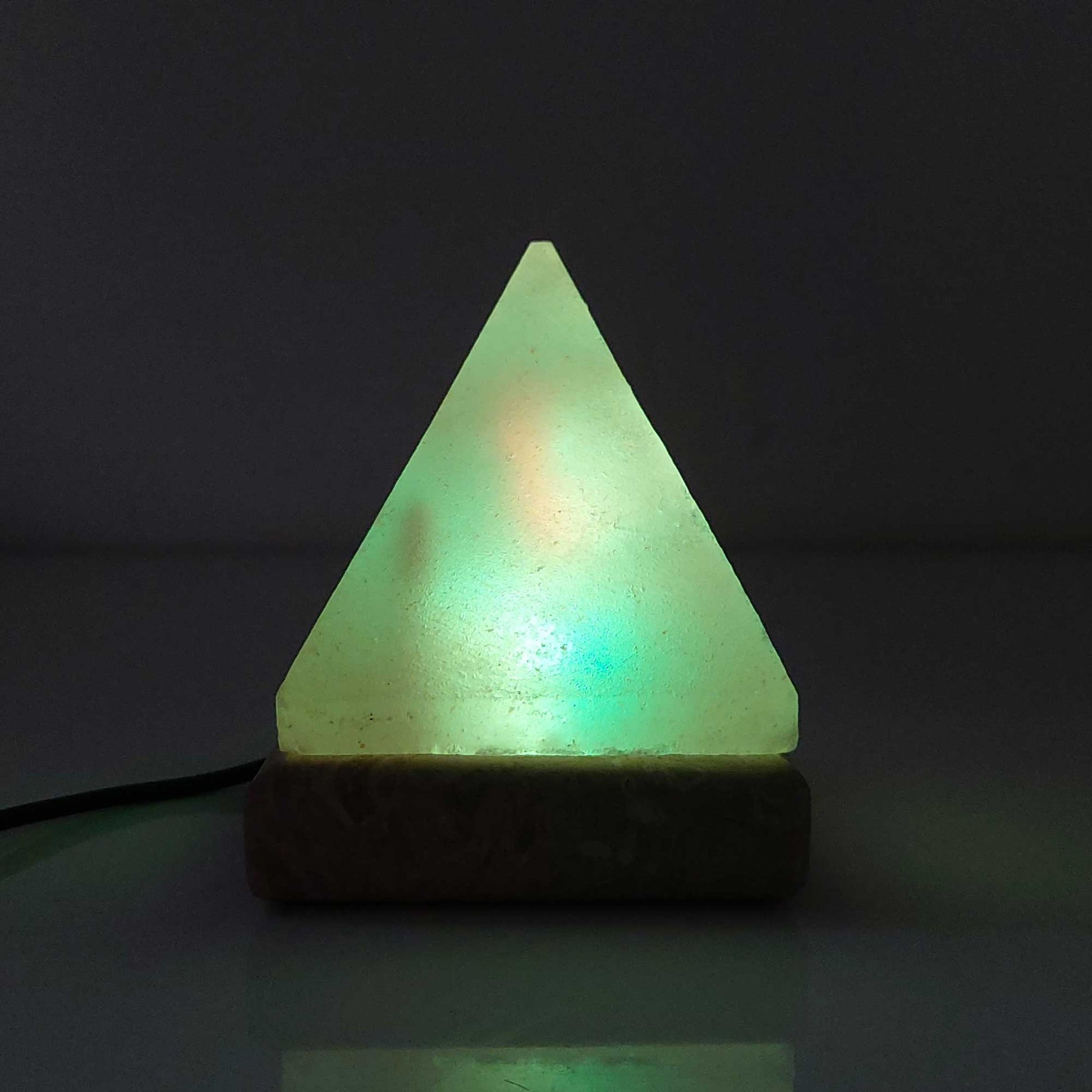 USB Colour Changing Salt Himalayan Lamp Pyramid Shape Pink Rock LED Light Home & Garden > Lighting > Table Lamps