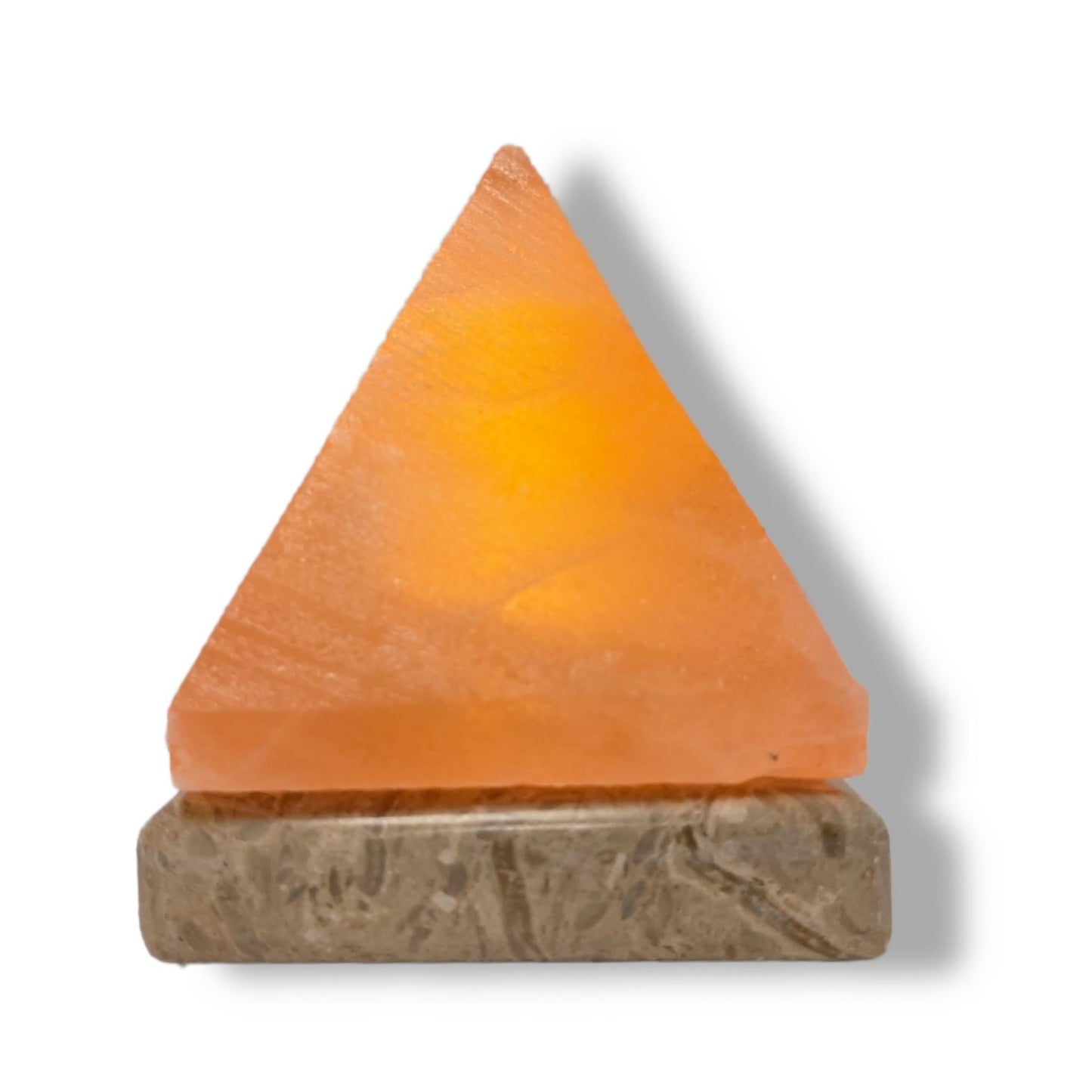 USB Colour Changing Salt Himalayan Lamp - Pyramid Shape Pink Rock LED Light - Home & Garden > Lighting > Table Lamps