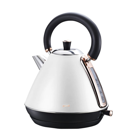 Pronti Rose Trim Collection Toaster & Kettle Bundle White Appliances > Kitchen Appliances