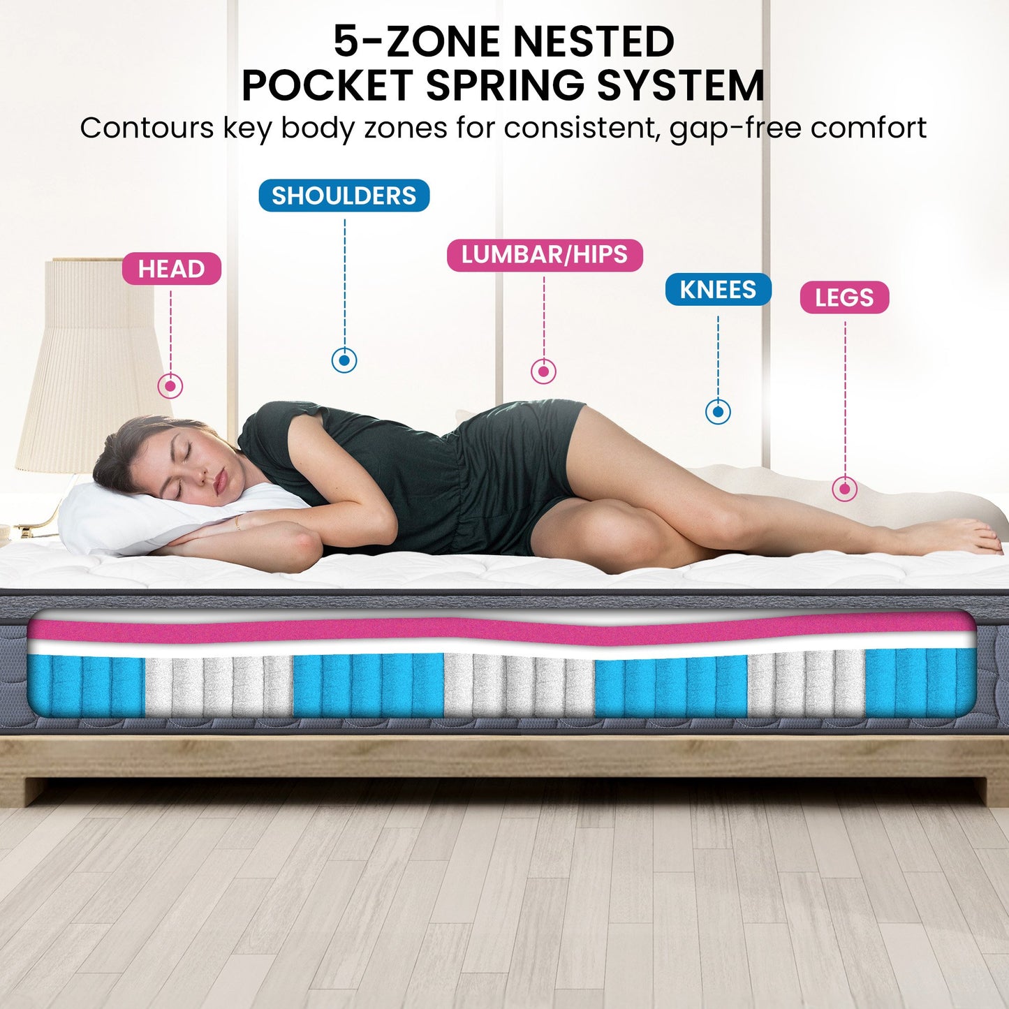 Laura Hill Exquisite Australian Made Queen Premium Mattress - Furniture > Mattresses > Queen Mattress