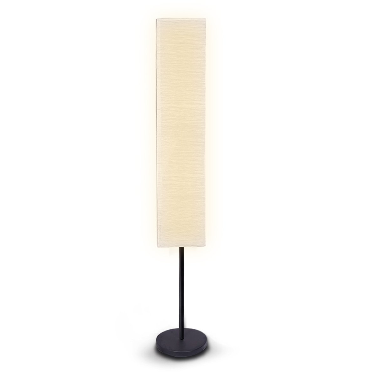 Sarantino Metal Floor Lamp with White Paper Wrinkle Shade Light Stand Home & Garden > Lighting > Night Lights & Ambient