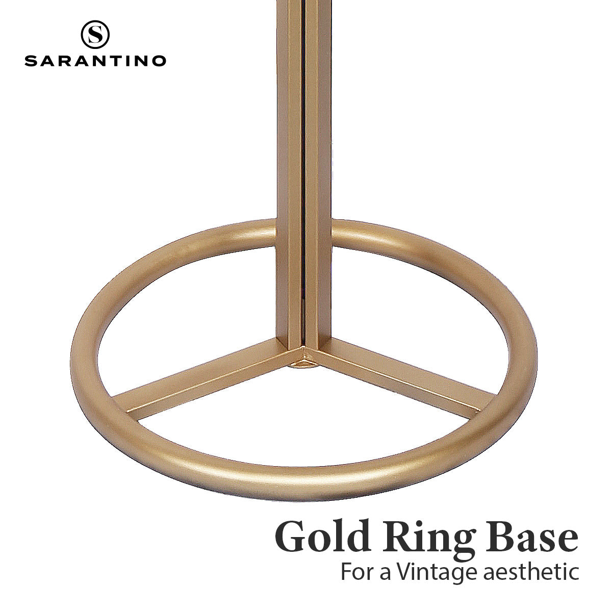 Sarantino Metal Floor Lamp with White Acrylic Shade by Sarantino - Home & Garden > Lighting > Table Lamps