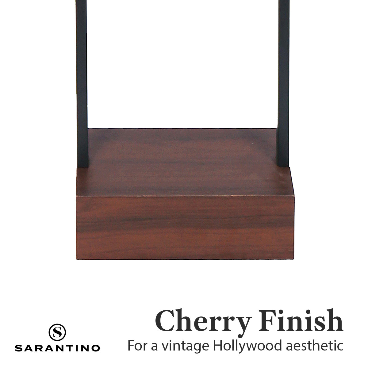 Sarantino Wood Floor Lamp in Cherry Finish Home & Garden > Lighting > Table Lamps