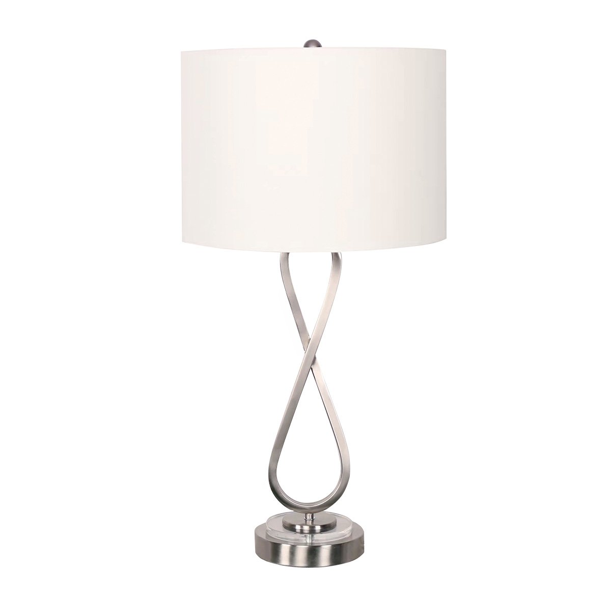 Sarantino Contemporary Table Lamp In Nickel Finish Home & Garden > Lighting > Table Lamps