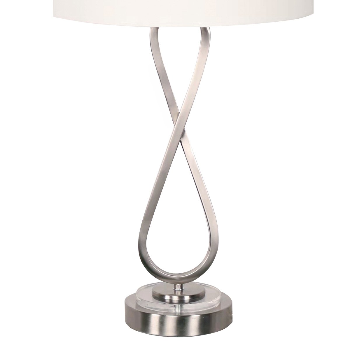 Sarantino Contemporary Table Lamp In Nickel Finish Home & Garden > Lighting > Table Lamps
