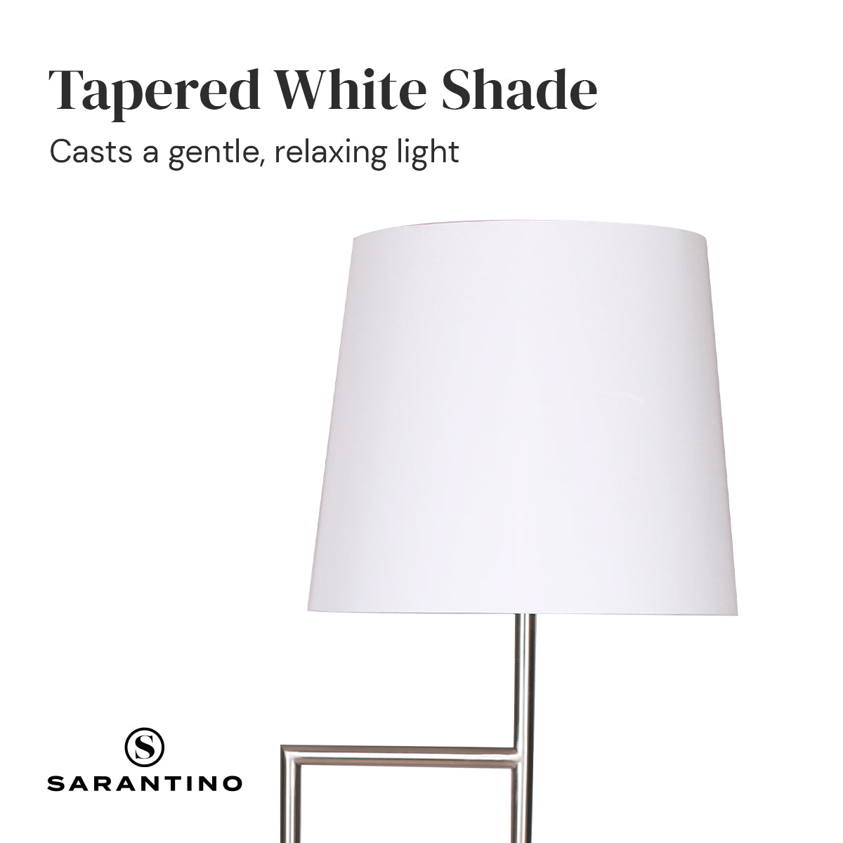 Sarantino Nickel Metal Arc Floor Lamp - Home & Garden > Lighting > Night Lights & Ambient Lighting