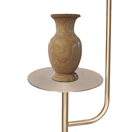 Sarantino Marble & Metal End Table Top Floor Lamp Furniture > Living Room > Coffee Tables