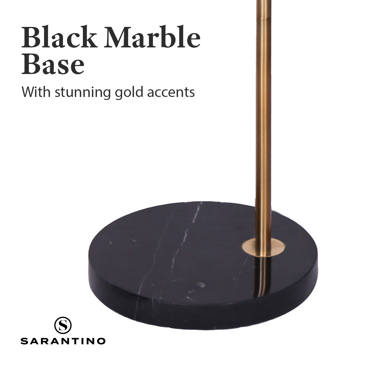 Sarantino Metal Floor Lamp With Opal Glass Shade Home & Garden > Lighting > Table Lamps