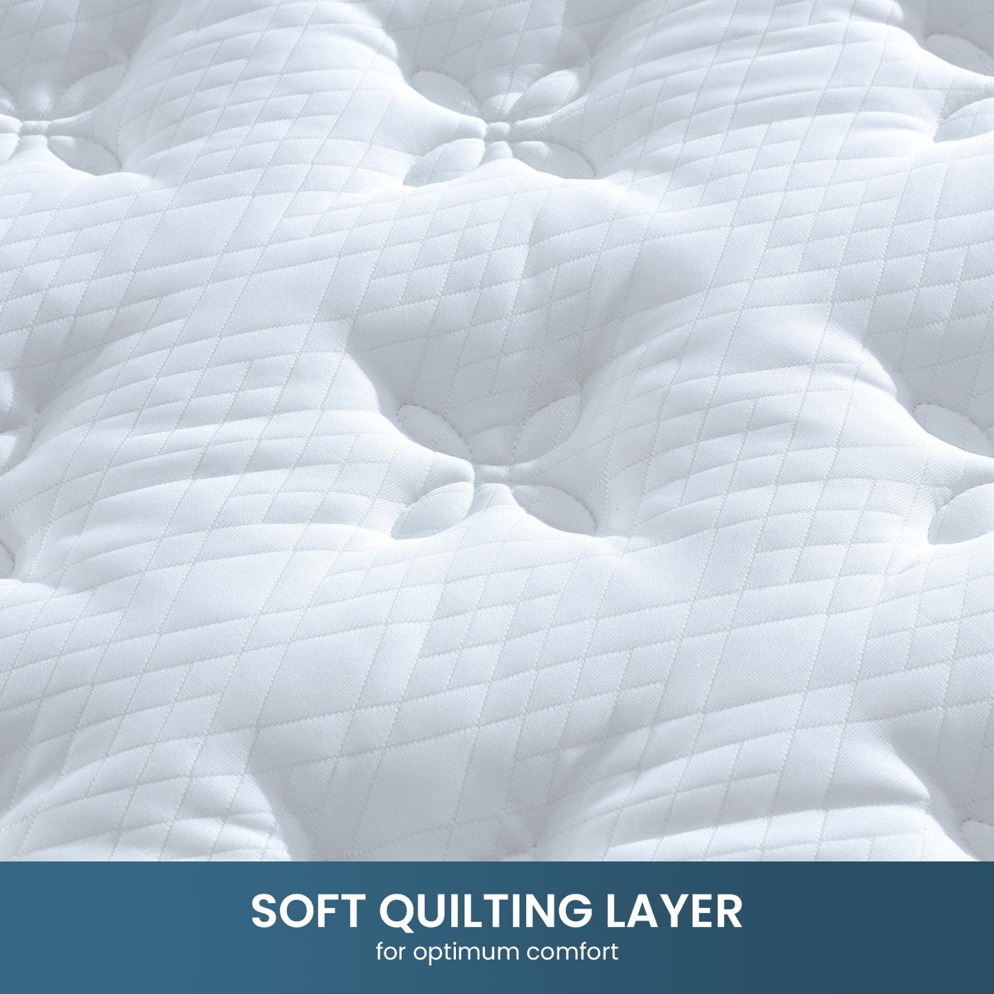 Laura Hill King Mattress Bed Size Euro Top 5 Zone Spring Foam 32cm Bedding Pocket - Furniture > Mattresses > Mattress