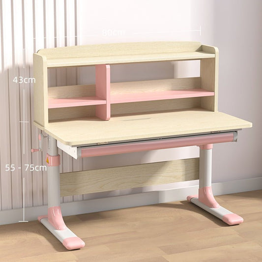 Height Adjustable Children Kids Ergonomic Study Desk 80cm Pink AU - Baby & Kids > Kid’s Furniture > Kid’s Desks