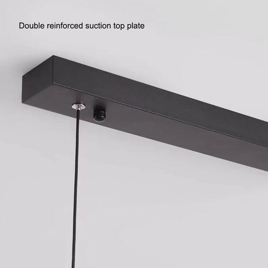 Modern Minimalist Trapezoid Pendant Light Adjustable LED Bar Light Black Home & Garden > Lighting > Ceiling Lights