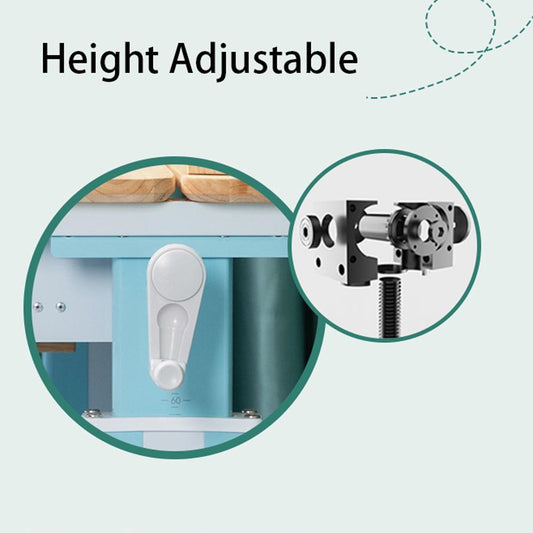 Solid Rubber Wood Height Adjustable Children Kids Ergonomic Pink Study Desk Only 120cm AU Baby & Kids > Kid’s Furniture