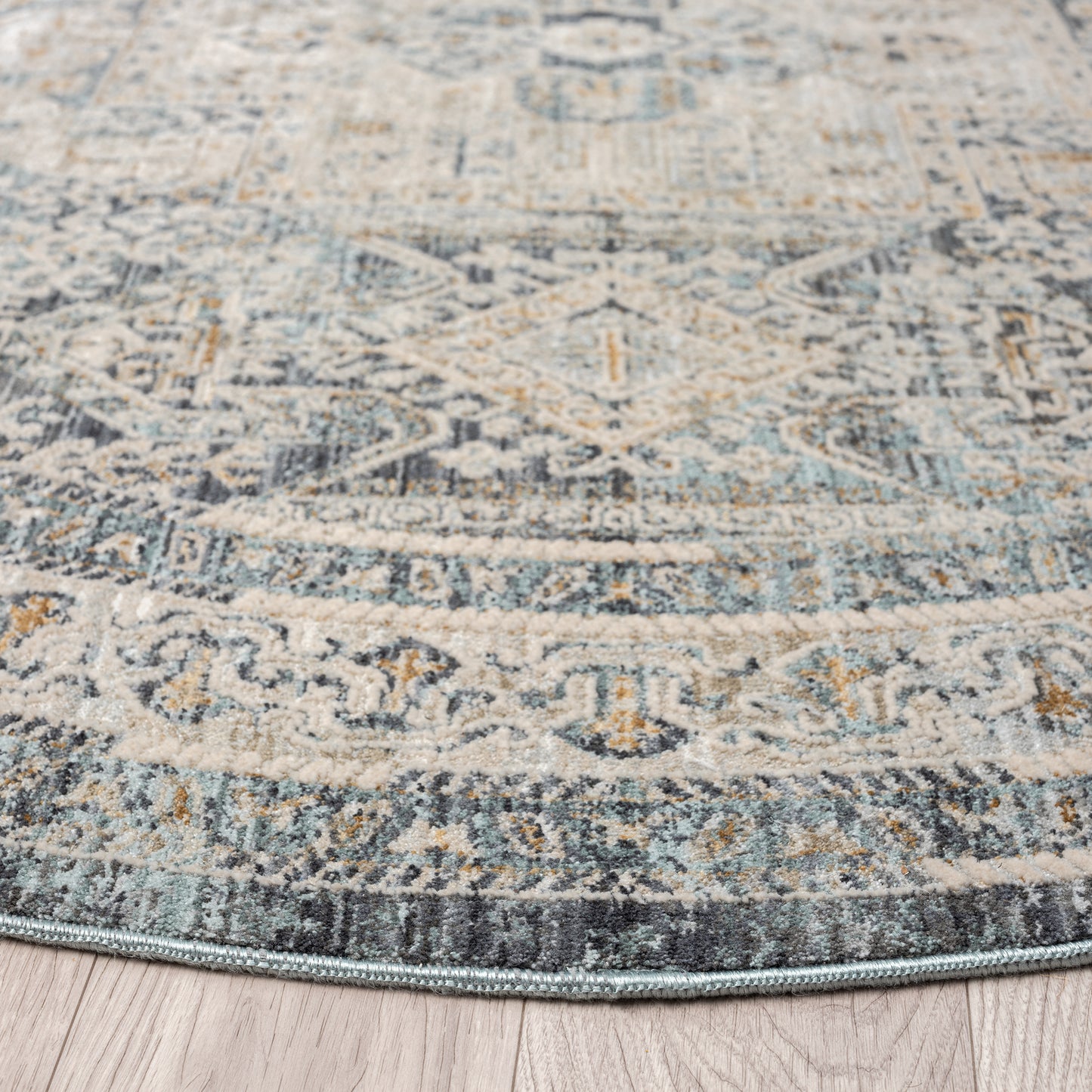 Aubre Contemporary Area Rug - Charcoal - 160x160 - Home & Garden > Rugs > Floor Rugs