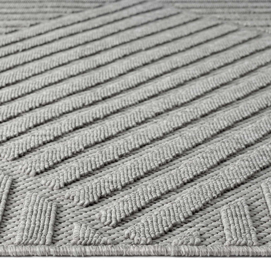 Alpha Outdoor Rug Light Grey 160x230 Home & Garden > Rugs > Floor Rugs