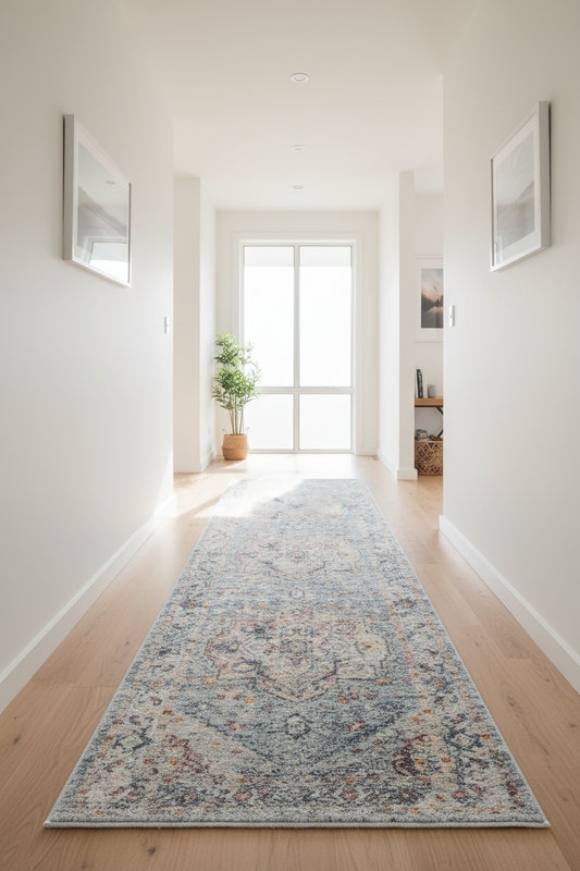 Ornate Persian Vintage Rug - Blue - 160x230