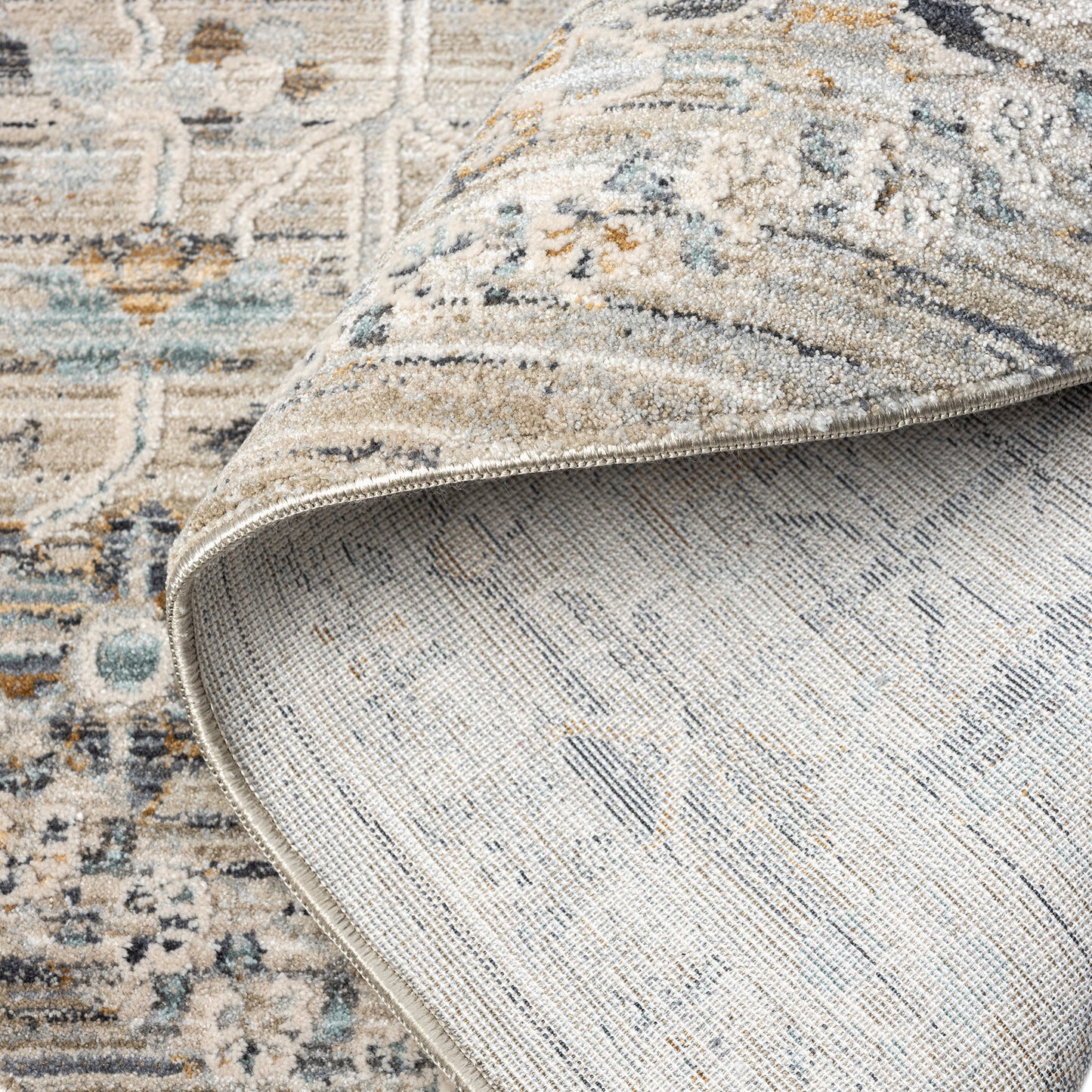 Aubre Contemporary Area Rug - Taupe - 190x190 - Home & Garden > Rugs > Floor Rugs