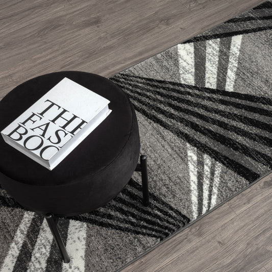 Adore Geometric Textural Rug Grey 200x290 Home & Garden > Rugs > Floor Rugs