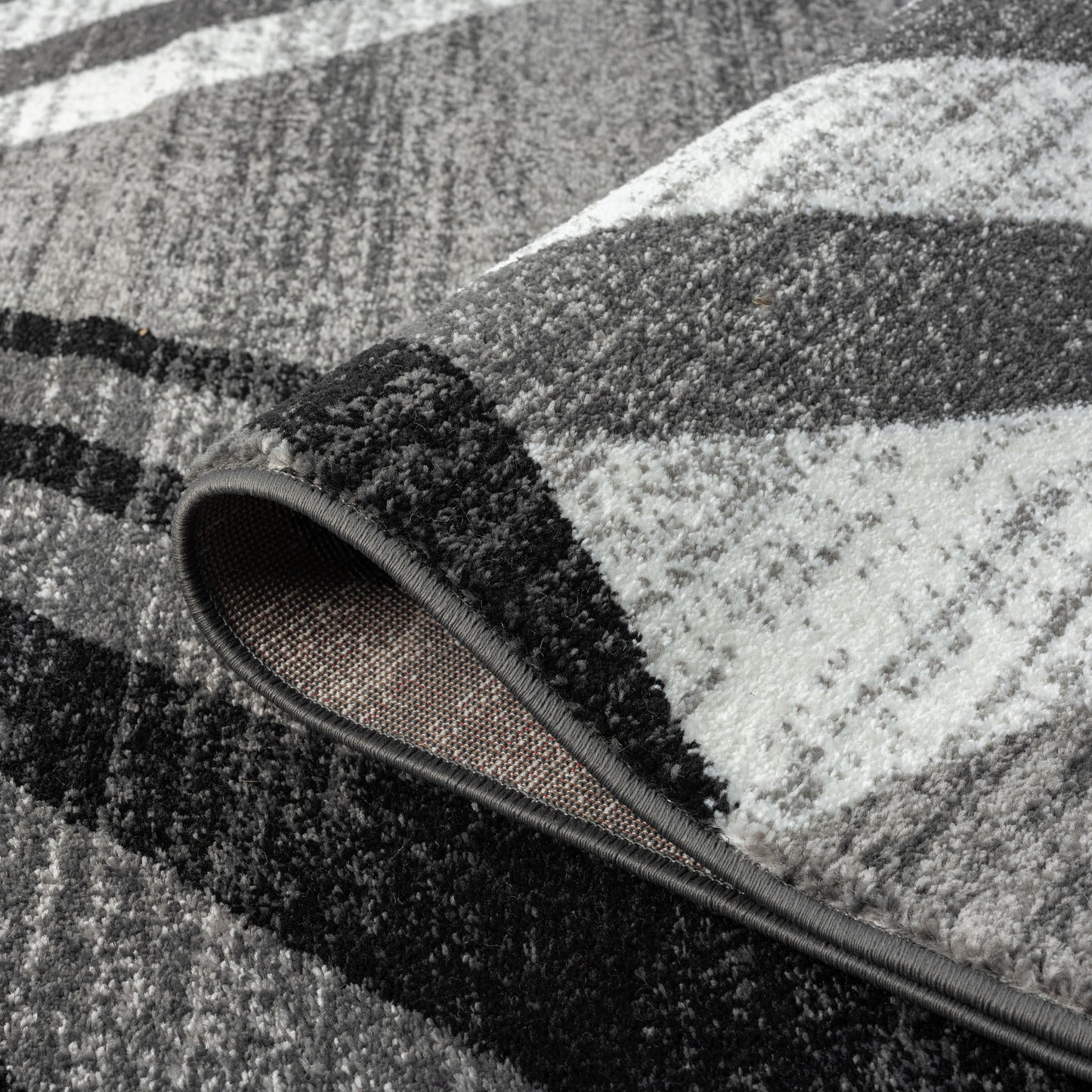 Adore Geometric Textural Rug - Grey - 200x290 - Home & Garden > Rugs > Floor Rugs