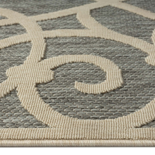 Alpha Outdoor Rug - Grey - 200x290 - Home & Garden > Rugs > Round Rugs