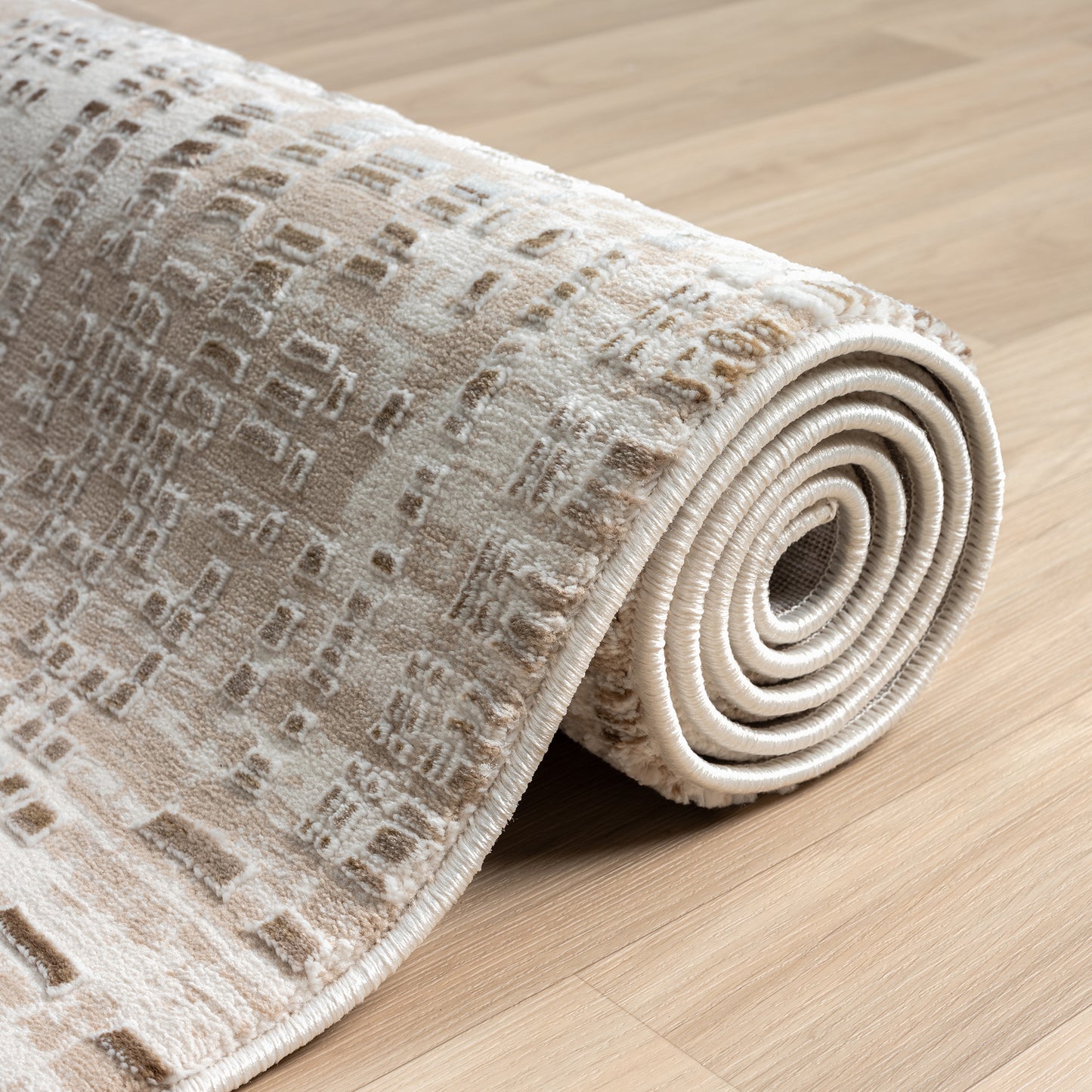 Grande Jacquard Rug - Taupe - 200x290 - Home & Garden > Rugs > Floor Rugs