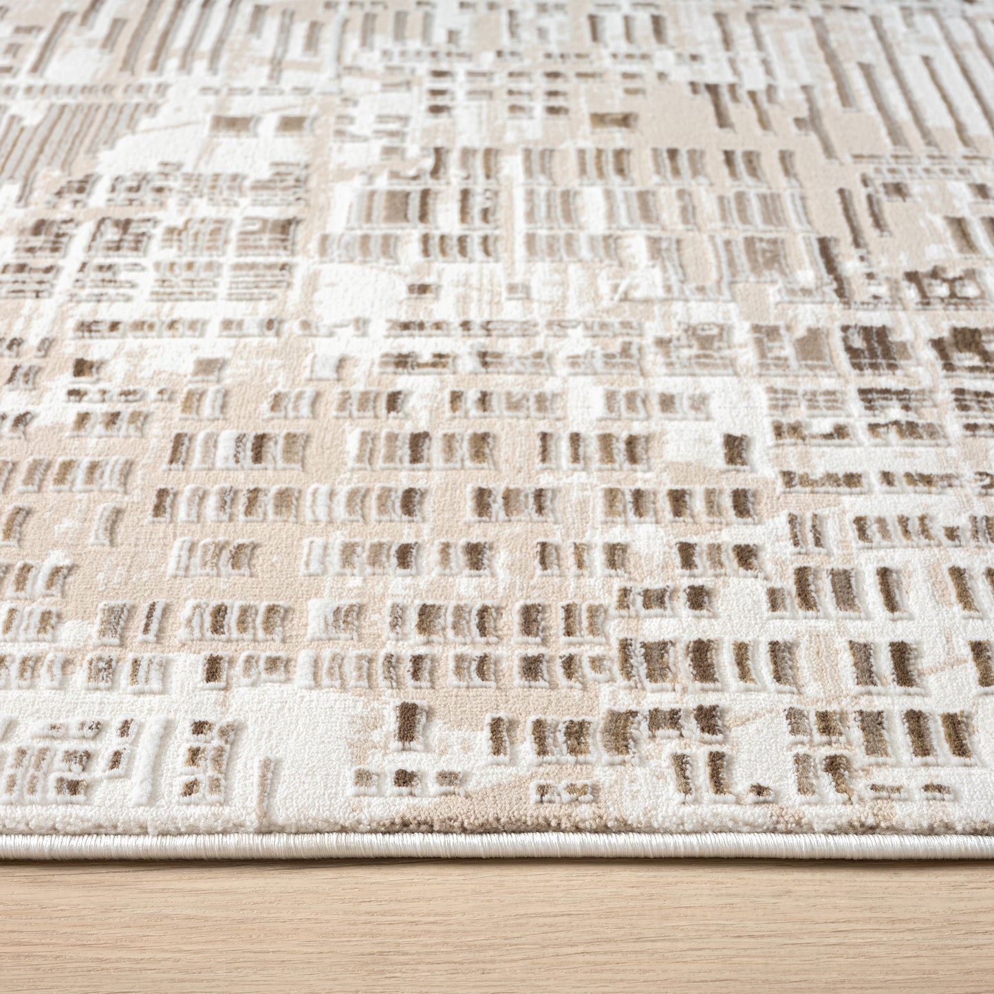 Grande Jacquard Rug - Taupe - 200x290 - Home & Garden > Rugs > Floor Rugs