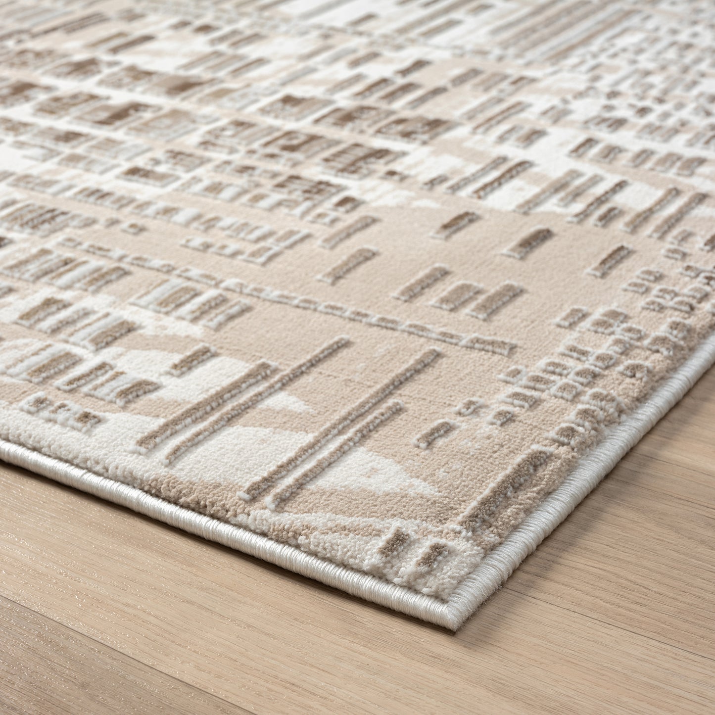 Grande Jacquard Rug - Taupe - 200x290 - Home & Garden > Rugs > Floor Rugs