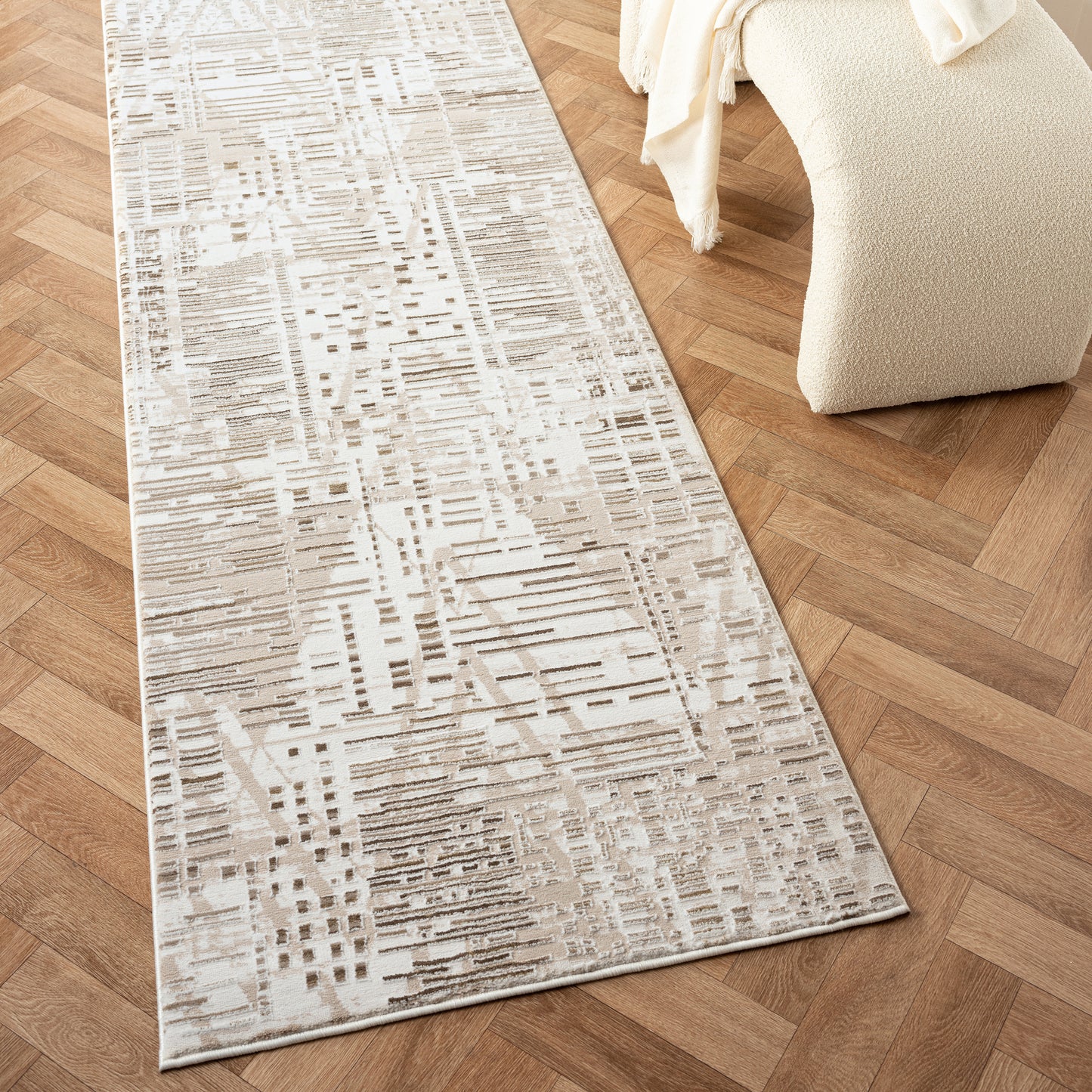 Grande Jacquard Rug - Taupe - 200x290 - Home & Garden > Rugs > Floor Rugs