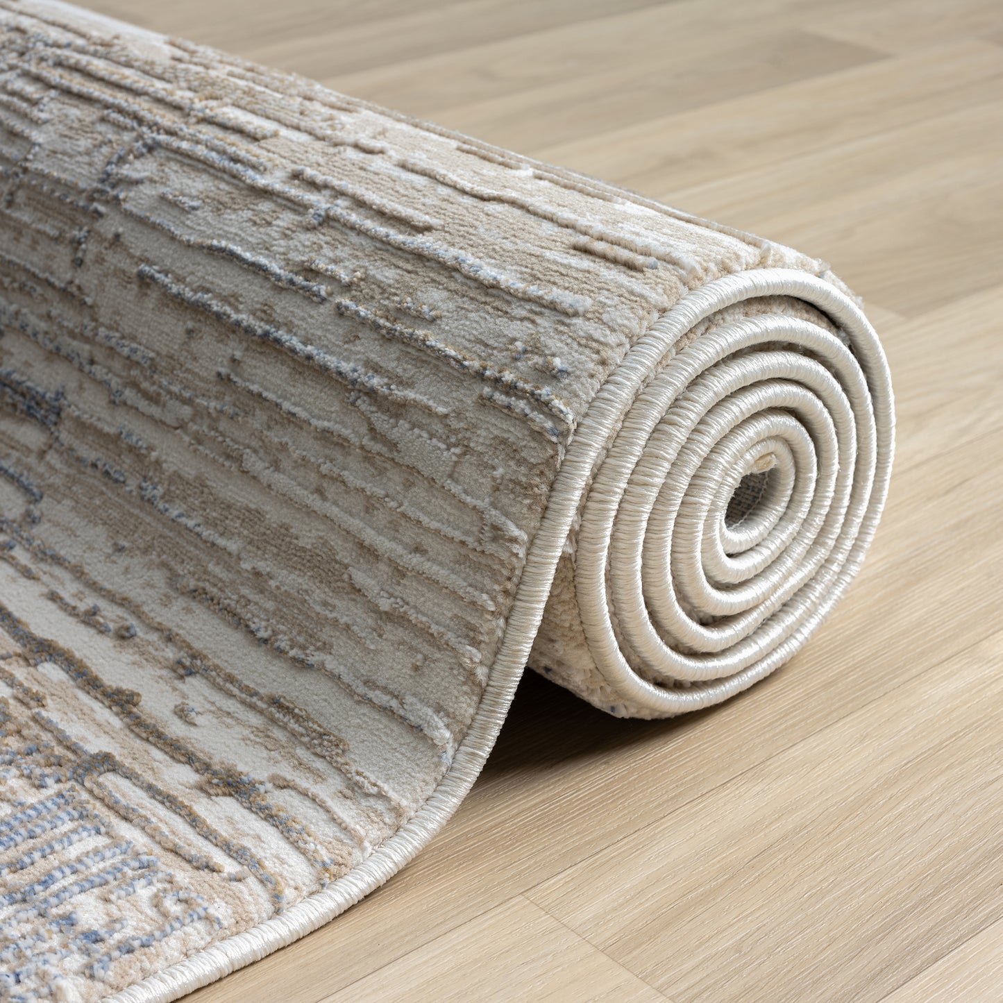 Grande Jacquard Rug - Stone - 200x290 - Home & Garden > Rugs > Floor Rugs