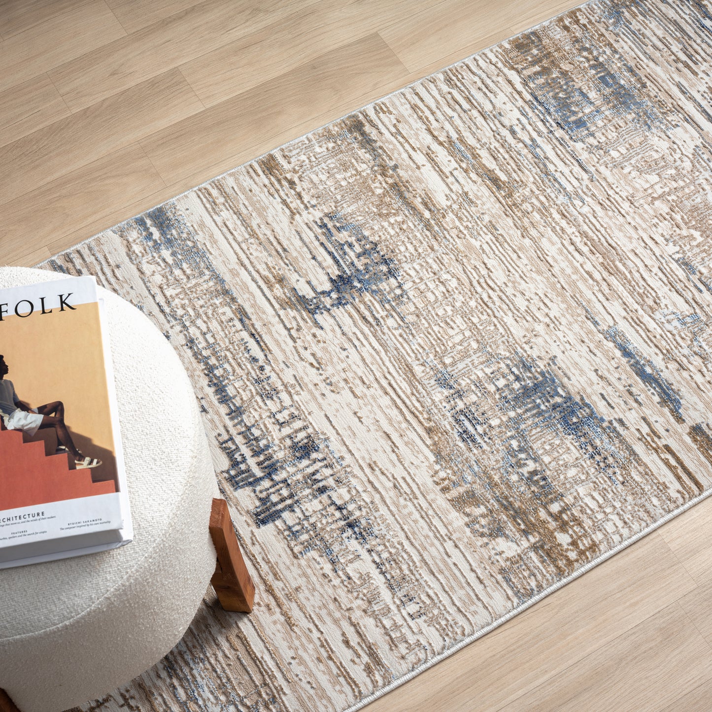 Grande Jacquard Rug - Stone - 200x290 - Home & Garden > Rugs > Floor Rugs