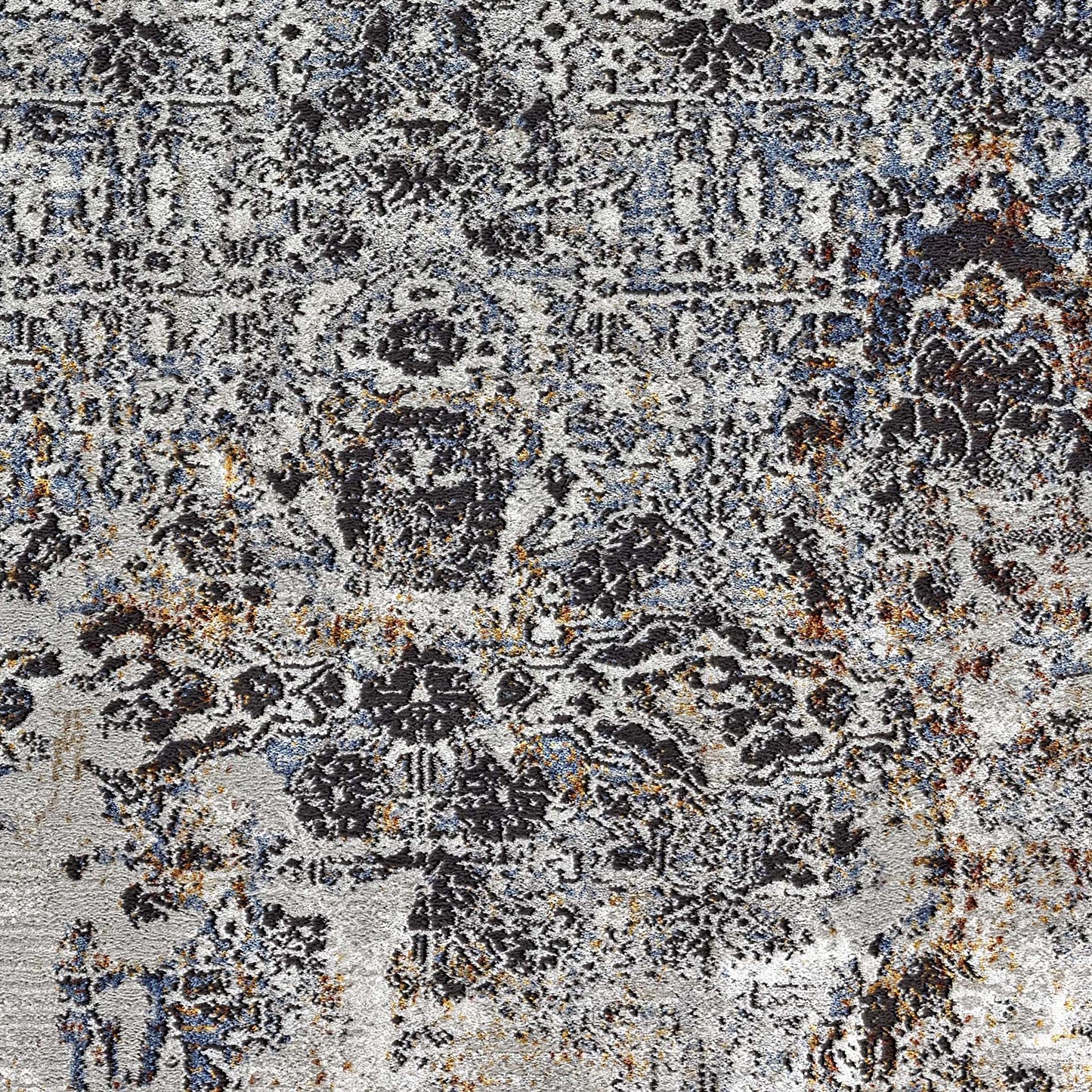 Luxe Vintage Textured Rug - Light Grey - 200x290 - Home & Garden > Rugs > Round Rugs