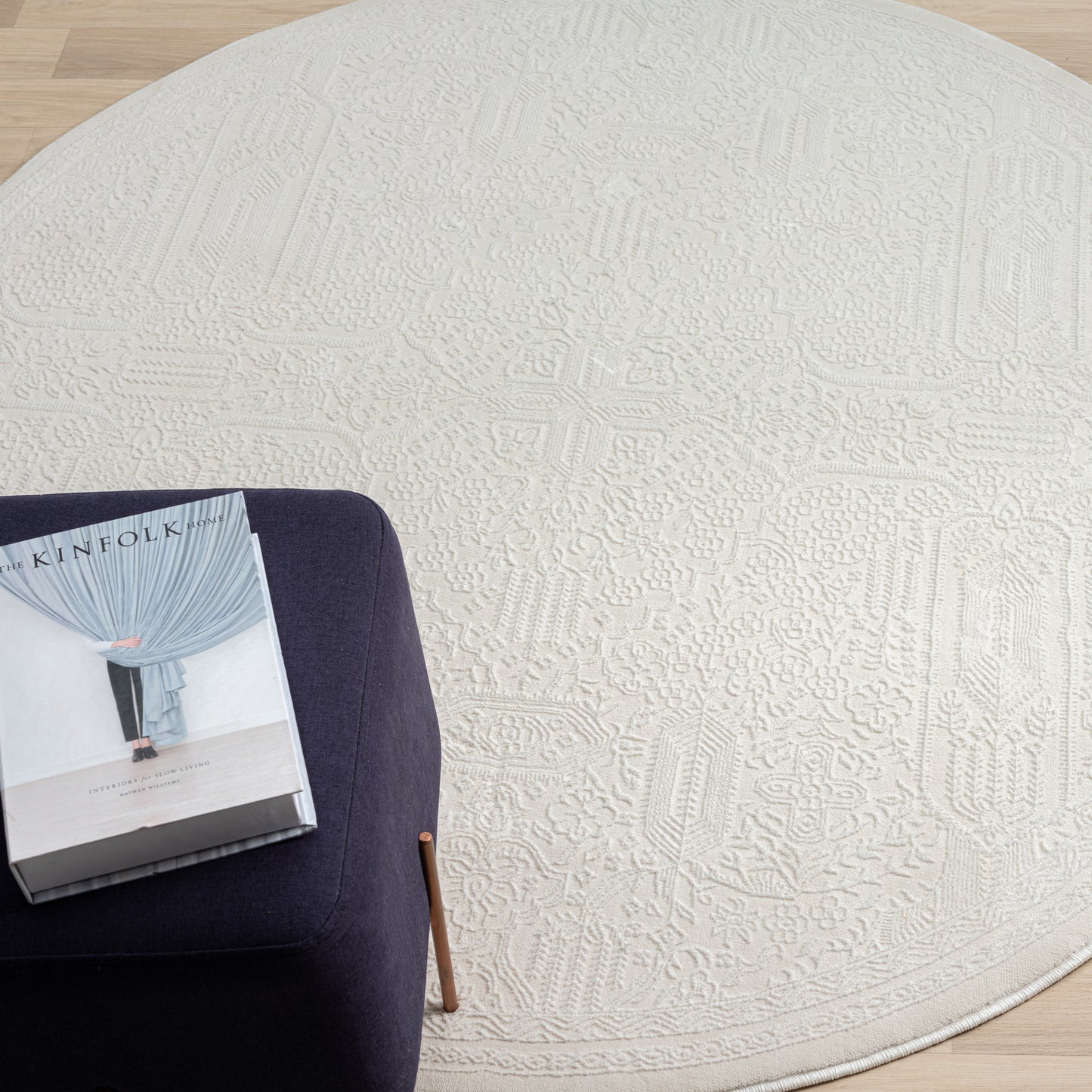 Grande Jacquard Rug - Ivory - 240x330 - Home & Garden > Rugs > Floor Rugs