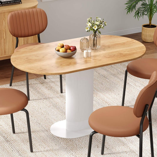 Clara Gather Round Oval Dining Table - Furniture > Dining > Dining Tables
