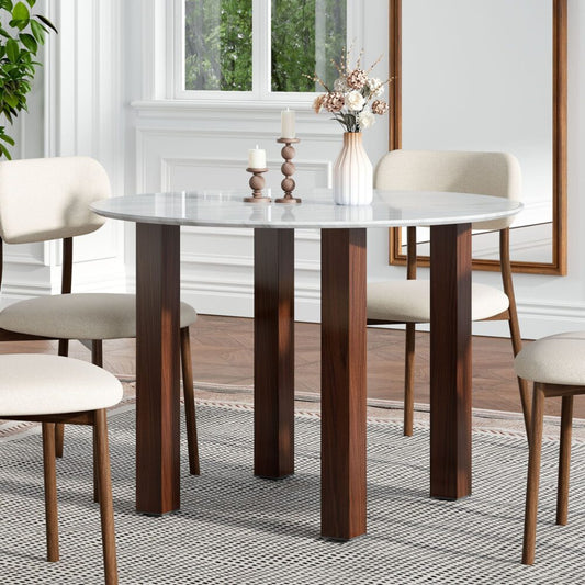 Willow Marble Round Dining Table
