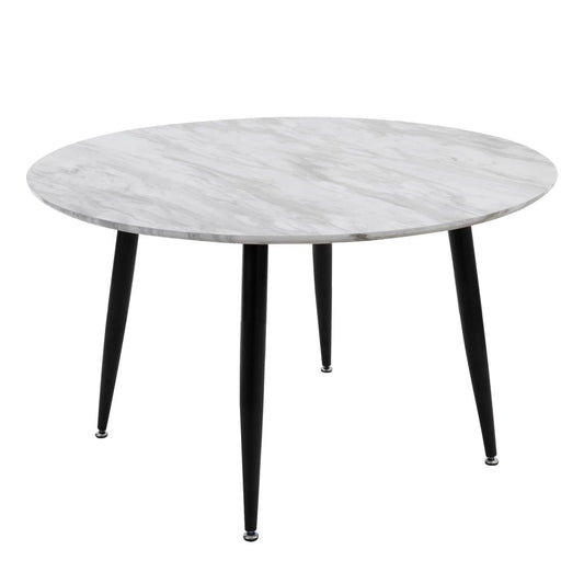 Minimalist Marble Effect Round Coffee Table - Furniture > Living Room > Coffee Tables