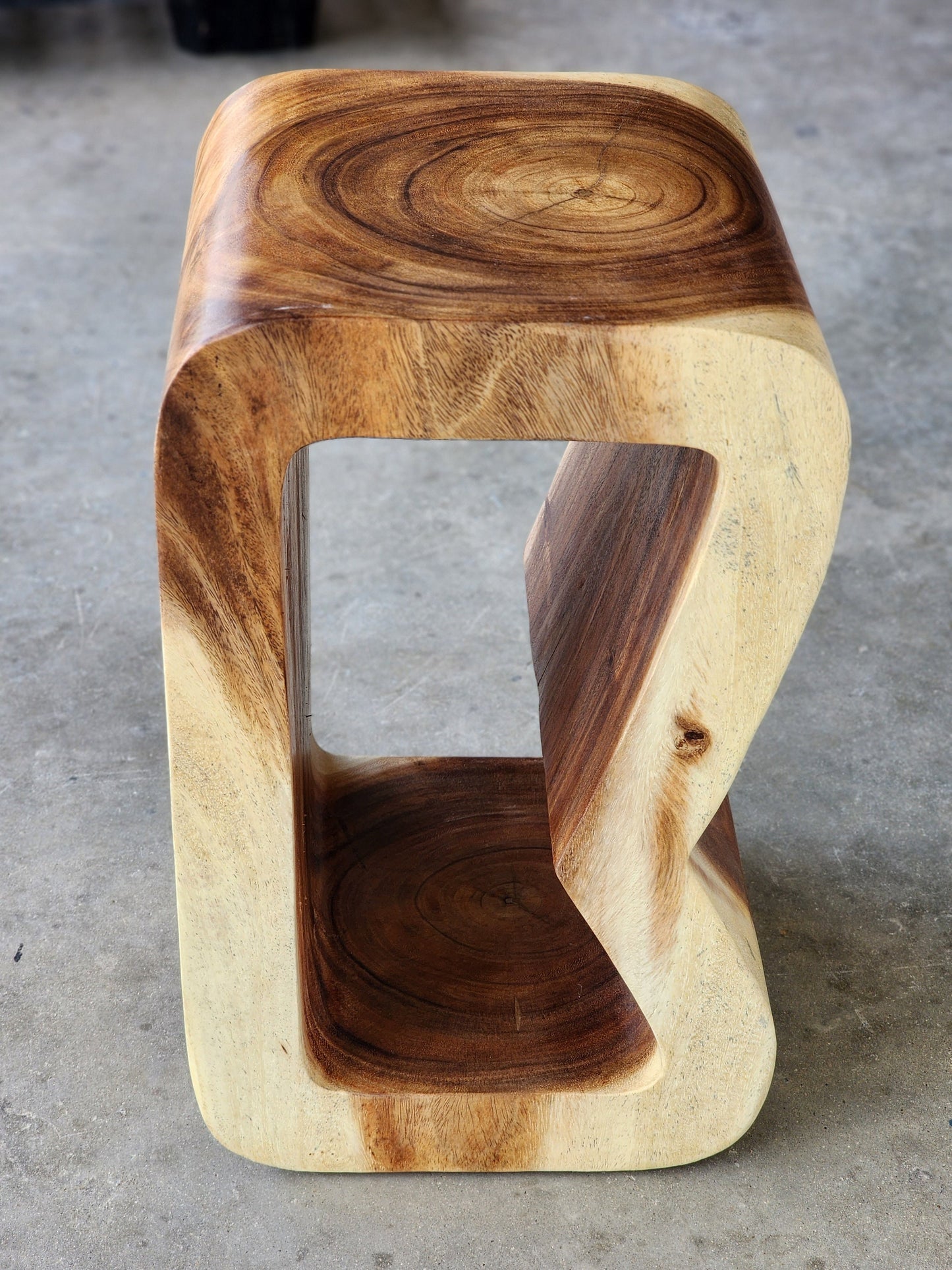 Side table coffee table or entrance corner table hand crafted from solid wood Furniture > Bedroom > Bedside Tables