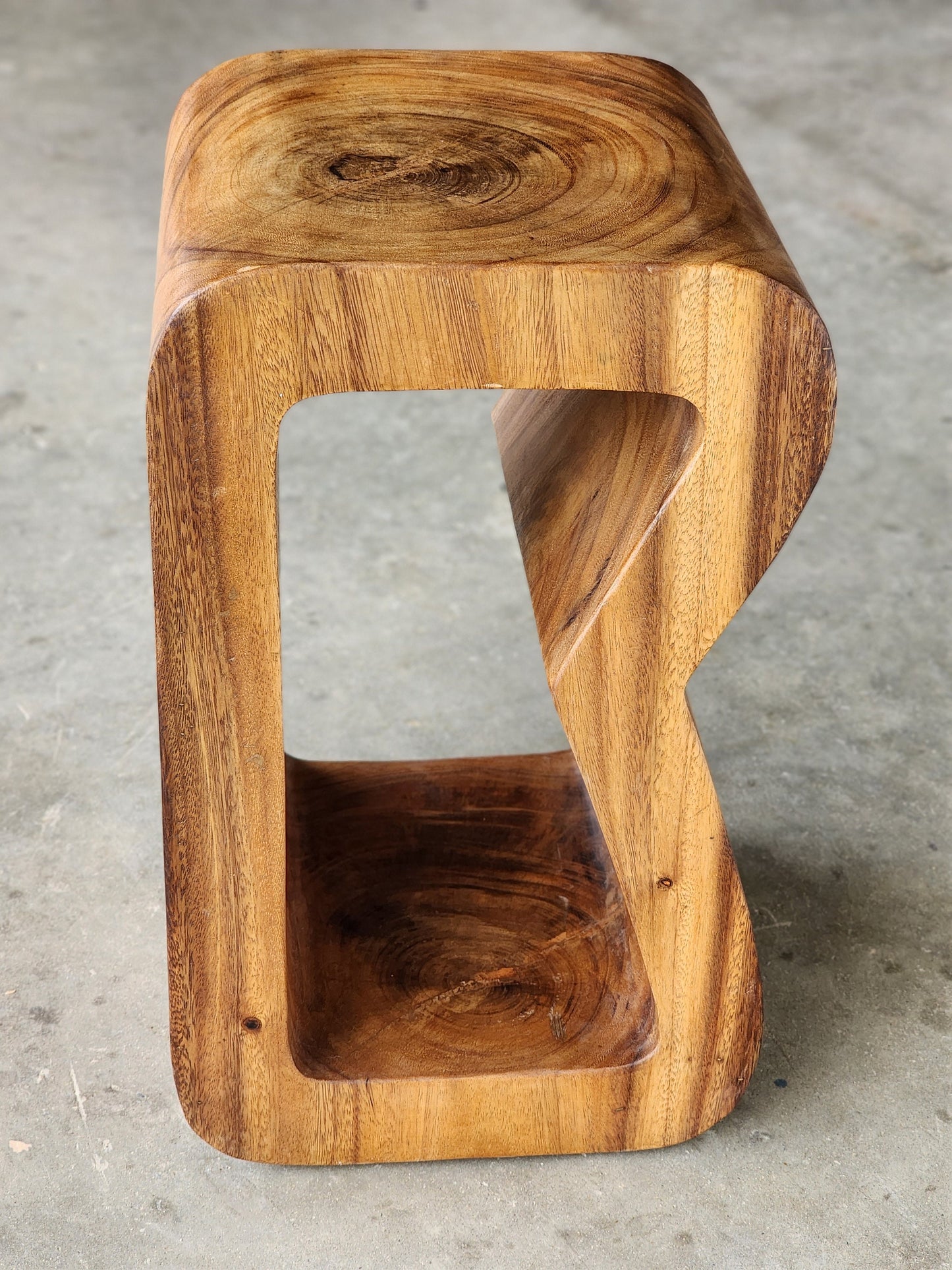Side table coffee table or entrance corner table hand crafted from solid wood Furniture > Bedroom > Bedside Tables
