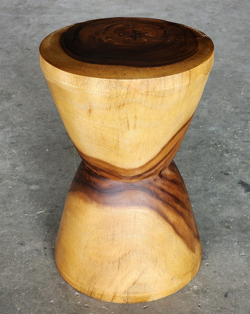 Hourglass Side Table or Stool bedside side drinks table - Furniture > Bedroom > Bedside Tables