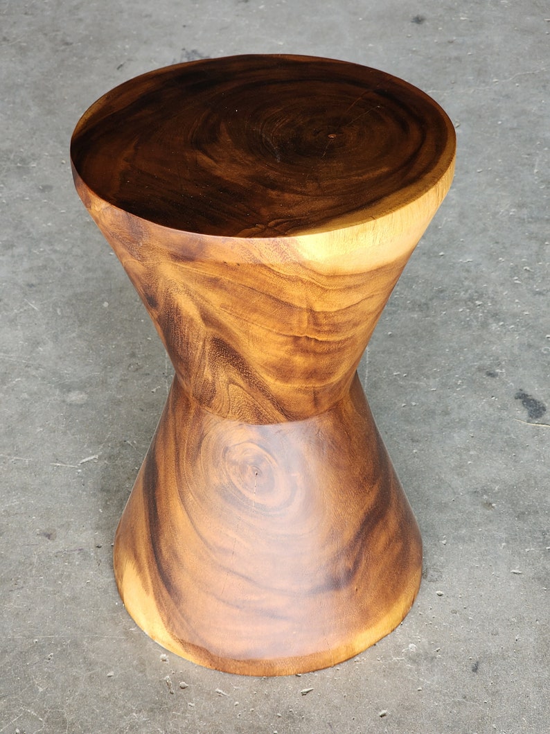 Hourglass Side Table or Stool bedside side drinks table - Furniture > Bedroom > Bedside Tables
