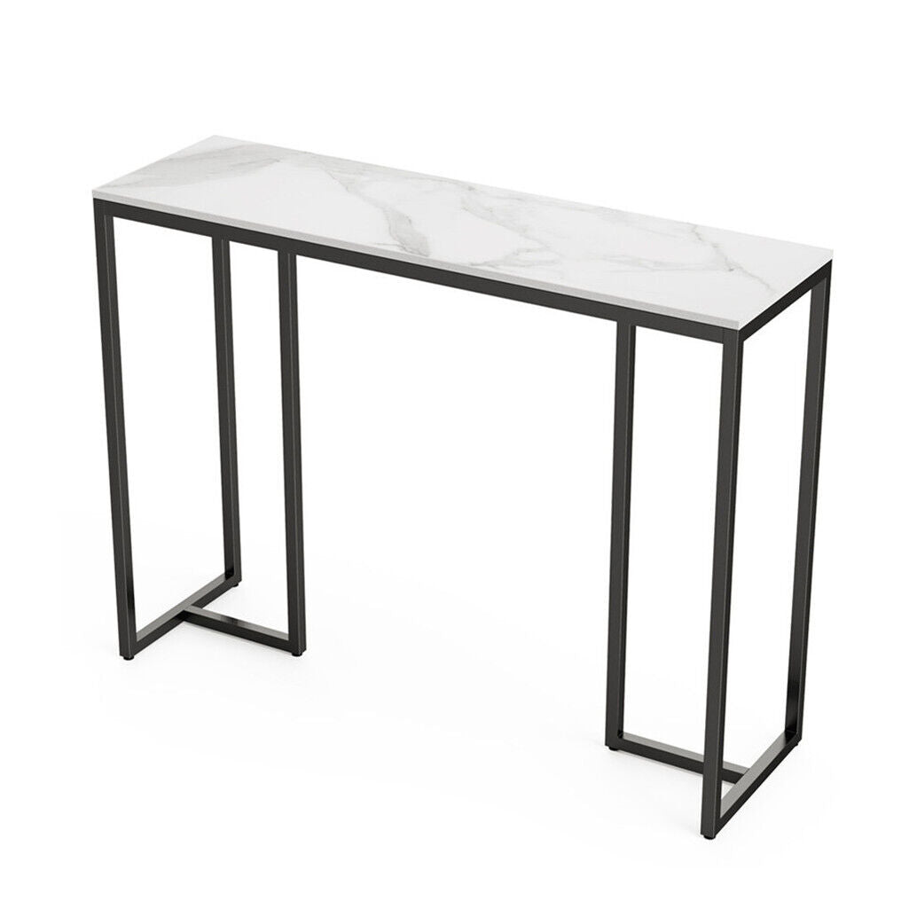 Interior Ave - Stone Marble Console - Marble & Black - Furniture > Living Room > Coffee Tables