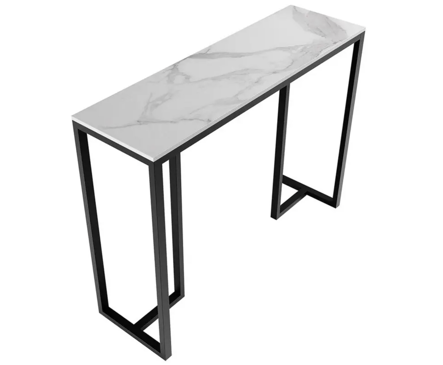Interior Ave - Stone Marble Console - Marble & Black - Furniture > Living Room > Coffee Tables