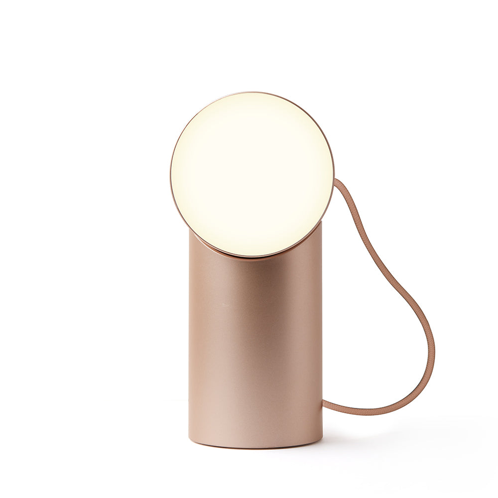 Lexon Orbe Portable Led Lamp With Moving Head - Gold - Home & Garden > Lighting > Table Lamps