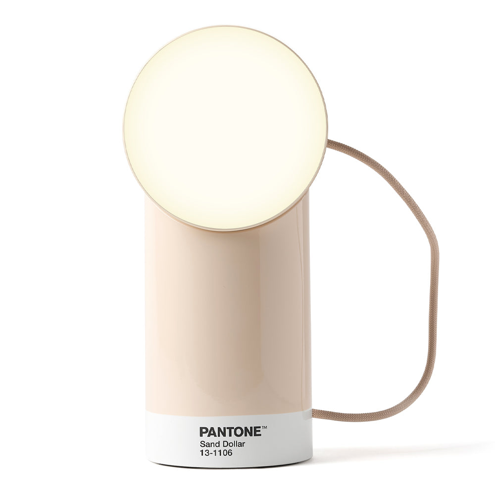 Lexon Orbe Portable Led Lamp With Moving Head PANTONE - Sand - Home & Garden > Lighting > Table Lamps