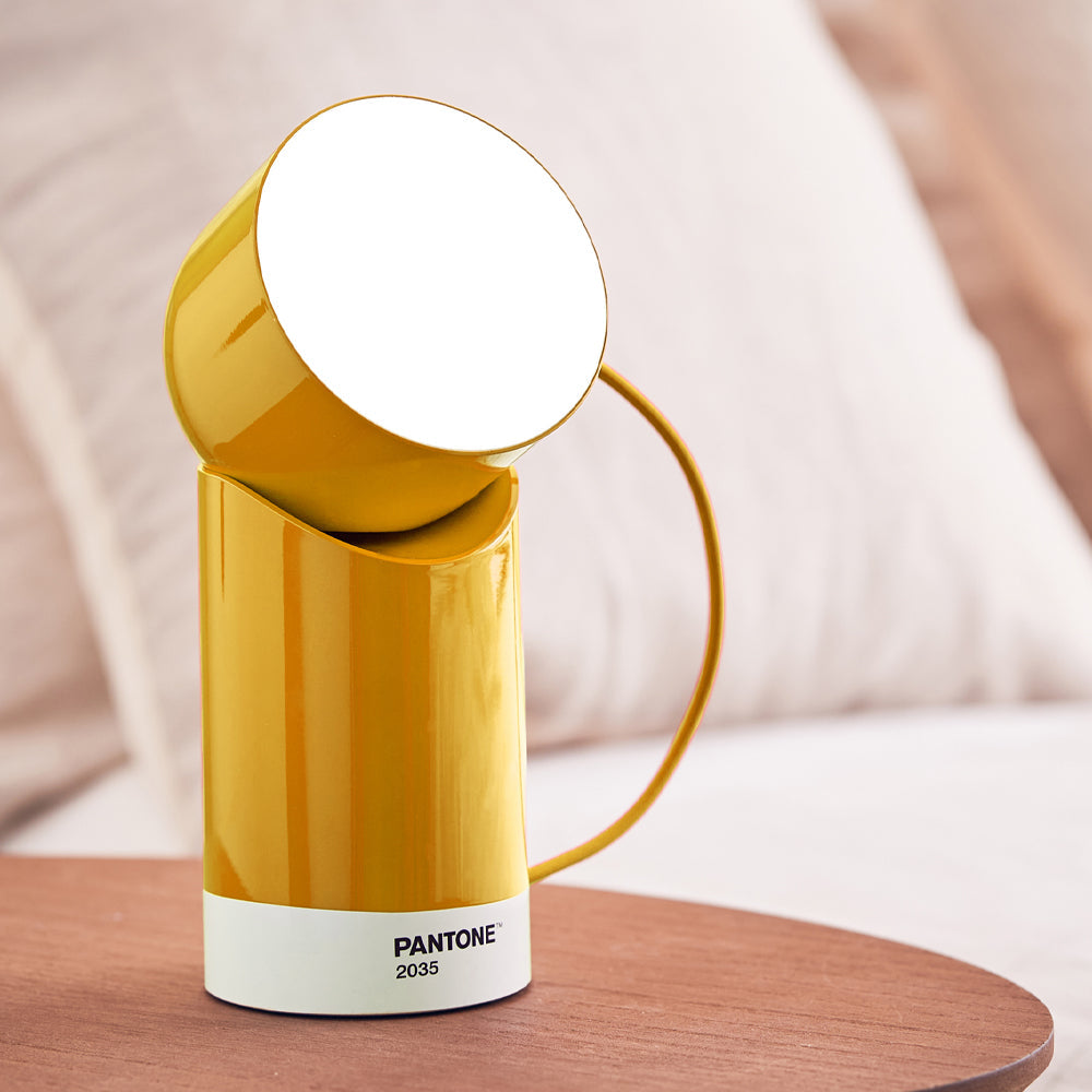 Lexon Orbe Portable Led Lamp With Moving Head PANTONE - Yellow - Home & Garden > Lighting > Table Lamps