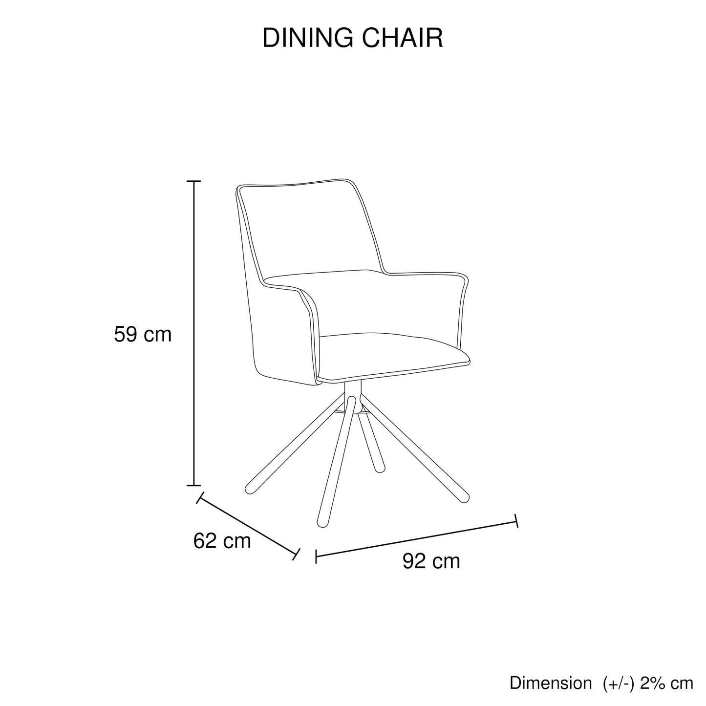 Dining Chair Green Linen Fabric Upholstered Seat Powder Coated Iron Legs - Furniture > Dining > Kitchen & Dining Chairs