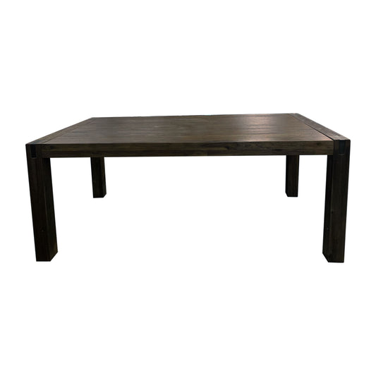 Dining Table 180cm Medium Size with Solid Acacia Wooden Base in Chocolate Colour - Furniture > Dining > Dining Tables