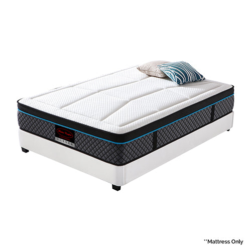 Queen Mattress in Coolmax Memory Foam 6 Zone Pocket Coil Soft Firmness - Furniture > Mattresses > Mattress Toppers