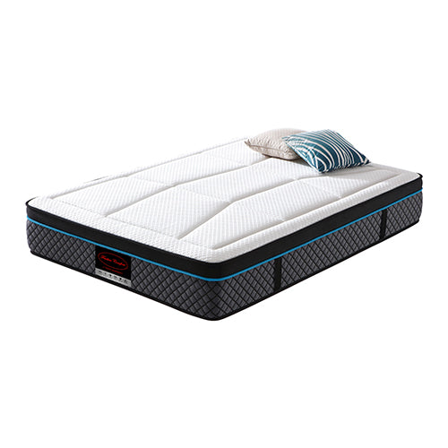 Queen Mattress in Coolmax Memory Foam 6 Zone Pocket Coil Soft Firmness - Furniture > Mattresses > Mattress Toppers