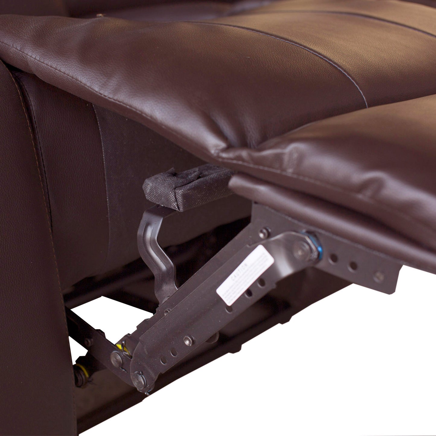 3 Seater Recliner Sofa In Faux Leather Lounge Couch in Brown - Furniture > Bar Stools & Chairs > Arm Chairs & Recliners